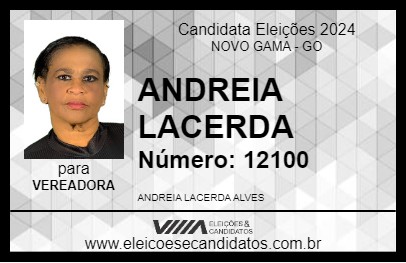 Candidato ANDREIA LACERDA 2024 - NOVO GAMA - Eleições