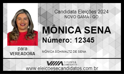 Candidato MÔNICA SENA 2024 - NOVO GAMA - Eleições