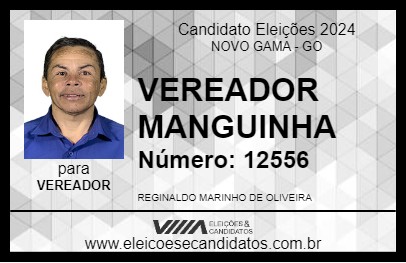 Candidato VEREADOR MANGUINHA 2024 - NOVO GAMA - Eleições