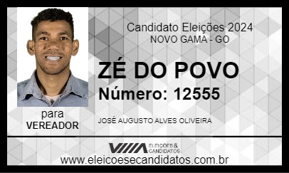 Candidato ZÉ DO POVO 2024 - NOVO GAMA - Eleições