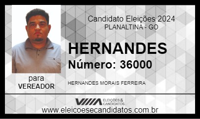 Candidato HERNANDES 2024 - PLANALTINA - Eleições