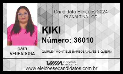 Candidato KIKI 2024 - PLANALTINA - Eleições