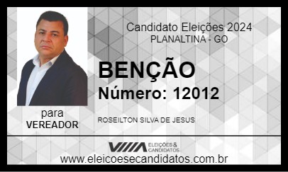 Candidato IRMÃO BENÇÃO 2024 - PLANALTINA - Eleições