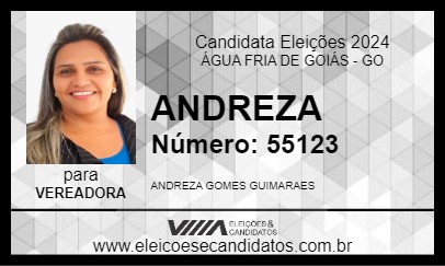 Candidato ANDREZA 2024 - ÁGUA FRIA DE GOIÁS - Eleições