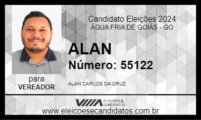 Candidato ALAN 2024 - ÁGUA FRIA DE GOIÁS - Eleições