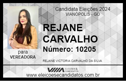 Candidato REJANE CARVALHO 2024 - VIANÓPOLIS - Eleições