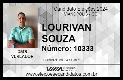 Candidato LOURIVAN SOUZA 2024 - VIANÓPOLIS - Eleições