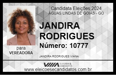 Candidato JANDIRA RODRIGUES 2024 - ÁGUAS LINDAS DE GOIÁS - Eleições