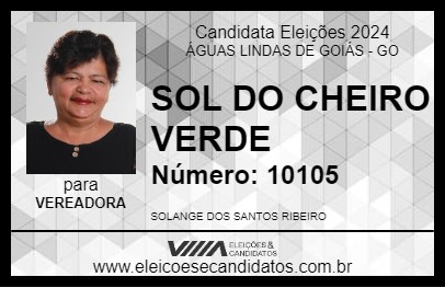 Candidato SOL DO CHEIRO VERDE 2024 - ÁGUAS LINDAS DE GOIÁS - Eleições