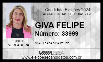 Candidato GIVA FELIPE 2024 - ÁGUAS LINDAS DE GOIÁS - Eleições