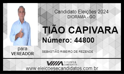 Candidato TIÃO CAPIVARA 2024 - DIORAMA - Eleições