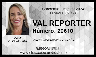 Candidato VAL REPORTER 2024 - PLANALTINA - Eleições