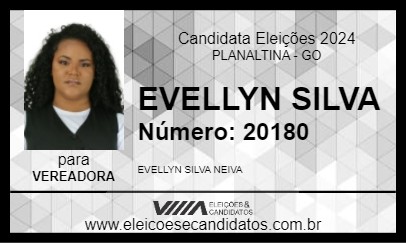 Candidato EVELLYN SILVA 2024 - PLANALTINA - Eleições