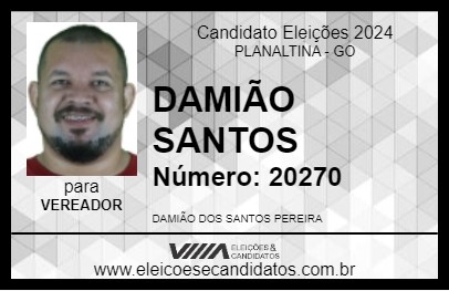 Candidato DAMIÃO SANTOS 2024 - PLANALTINA - Eleições