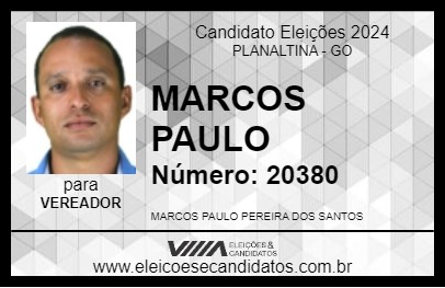 Candidato MARCOS PAULO 2024 - PLANALTINA - Eleições