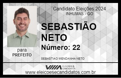 Candidato SEBASTIÃO NETO 2024 - INHUMAS - Eleições