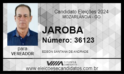 Candidato JAROBA 2024 - MOZARLÂNDIA - Eleições