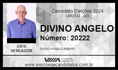 Candidato DIVINO ANGELO 2024 - URUTAÍ - Eleições