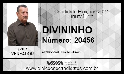 Candidato DIVININHO 2024 - URUTAÍ - Eleições