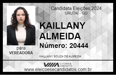 Candidato KAILLANY ALMEIDA 2024 - URUTAÍ - Eleições