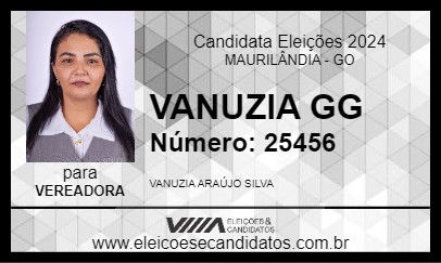 Candidato VANUZIA GG 2024 - MAURILÂNDIA - Eleições