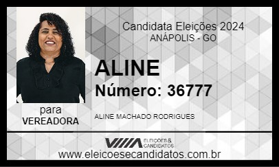 Candidato ALINE 2024 - ANÁPOLIS - Eleições