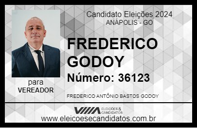 Candidato FREDERICO GODOY 2024 - ANÁPOLIS - Eleições