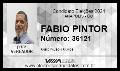 Candidato FABIO PINTOR 2024 - ANÁPOLIS - Eleições