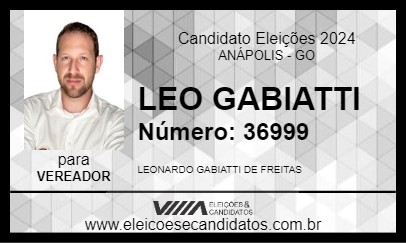 Candidato LEO GABIATTI 2024 - ANÁPOLIS - Eleições