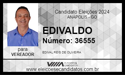 Candidato EDIVALDO 2024 - ANÁPOLIS - Eleições