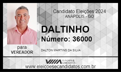 Candidato DALTINHO DA LAPA 2024 - ANÁPOLIS - Eleições