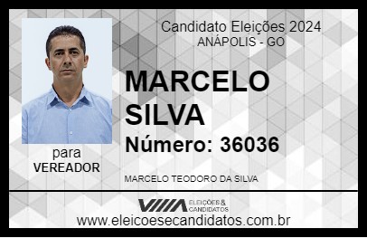 Candidato MARCELO SILVA 2024 - ANÁPOLIS - Eleições