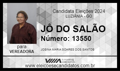 Candidato JÔ DO SALÃO 2024 - LUZIÂNIA - Eleições