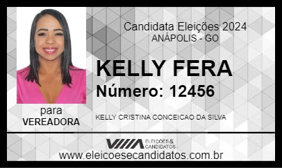 Candidato KELLY FERA 2024 - ANÁPOLIS - Eleições