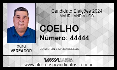 Candidato COELHO 2024 - MAURILÂNDIA - Eleições