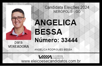 Candidato ANGELICA BESSA 2024 - NERÓPOLIS - Eleições