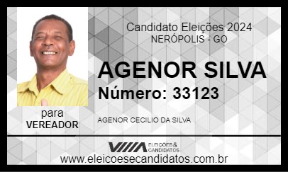 Candidato AGENOR SILVA 2024 - NERÓPOLIS - Eleições