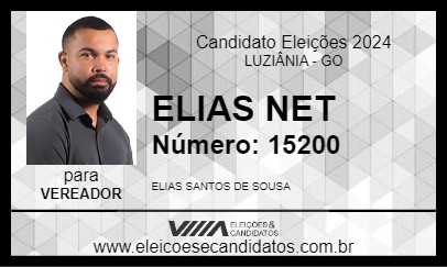 Candidato ELIAS NET 2024 - LUZIÂNIA - Eleições