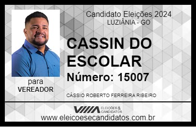 Candidato CASSIN DO ESCOLAR 2024 - LUZIÂNIA - Eleições