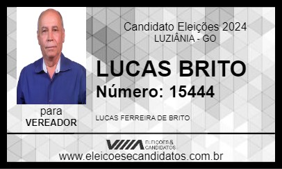 Candidato LUCAS BRITO 2024 - LUZIÂNIA - Eleições