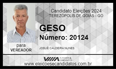 Candidato GESO 2024 - TEREZÓPOLIS DE GOIÁS - Eleições