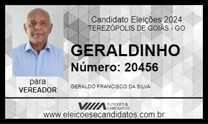 Candidato GERALDINHO 2024 - TEREZÓPOLIS DE GOIÁS - Eleições