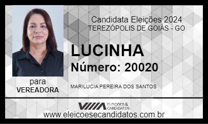 Candidato LUCINHA 2024 - TEREZÓPOLIS DE GOIÁS - Eleições