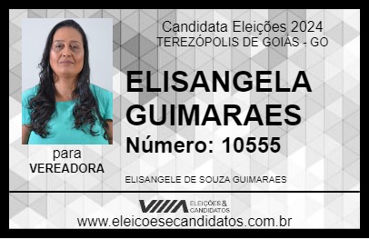 Candidato ELISANGELA GUIMARAES 2024 - TEREZÓPOLIS DE GOIÁS - Eleições