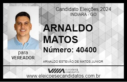 Candidato ARNALDO MATOS 2024 - INDIARA - Eleições