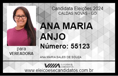 Candidato ANA MARIA ANJO 2024 - CALDAS NOVAS - Eleições