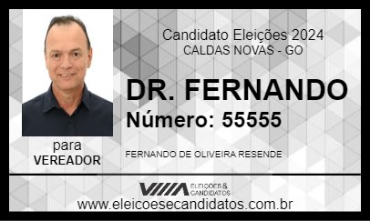 Candidato DR. FERNANDO 2024 - CALDAS NOVAS - Eleições