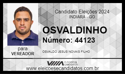 Candidato OSVALDINHO 2024 - INDIARA - Eleições