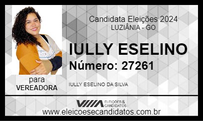 Candidato IULLY ESELINO 2024 - LUZIÂNIA - Eleições