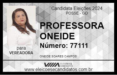 Candidato PROFESSORA ONEIDE 2024 - POSSE - Eleições